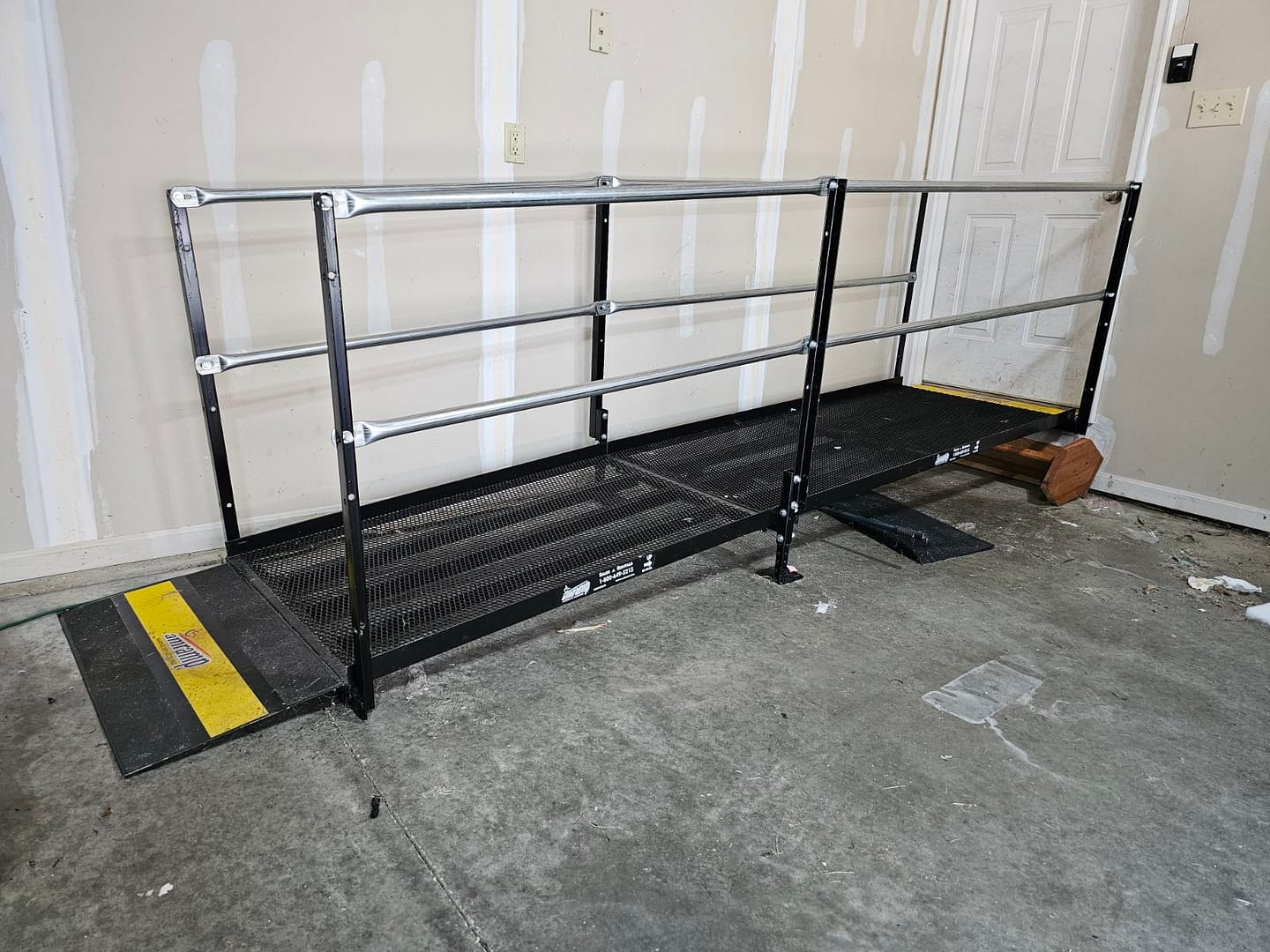 10 foot ramp setup in the garage.